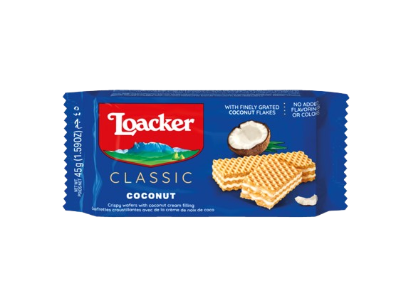 ويفر لواكر مقرمش محشو بكريمة جوز الهند 45 جم